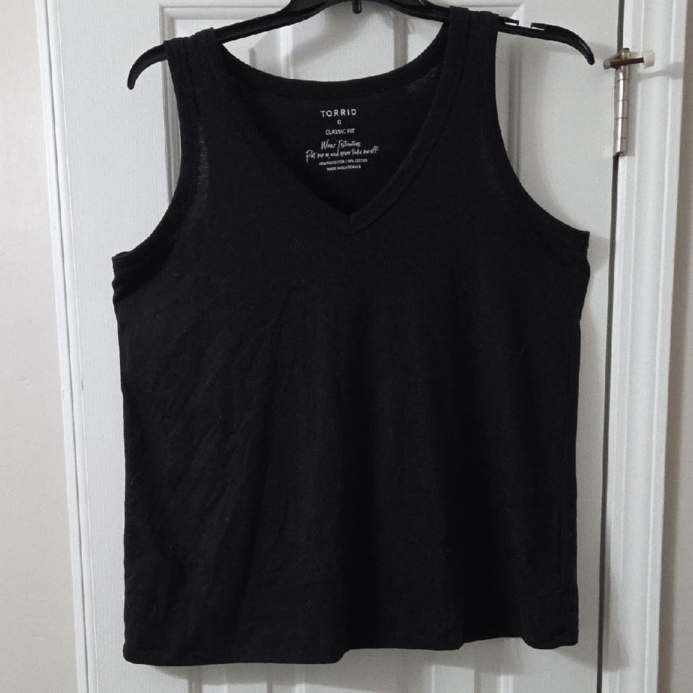 Torrid Classic Black V-Neck Tank